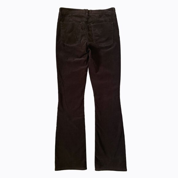 Gap 1969 Baby Boot Corduroy Pants 27L Mid-Rise Espesso Brown 70s Western Cowgirl - Picture 2 of 7